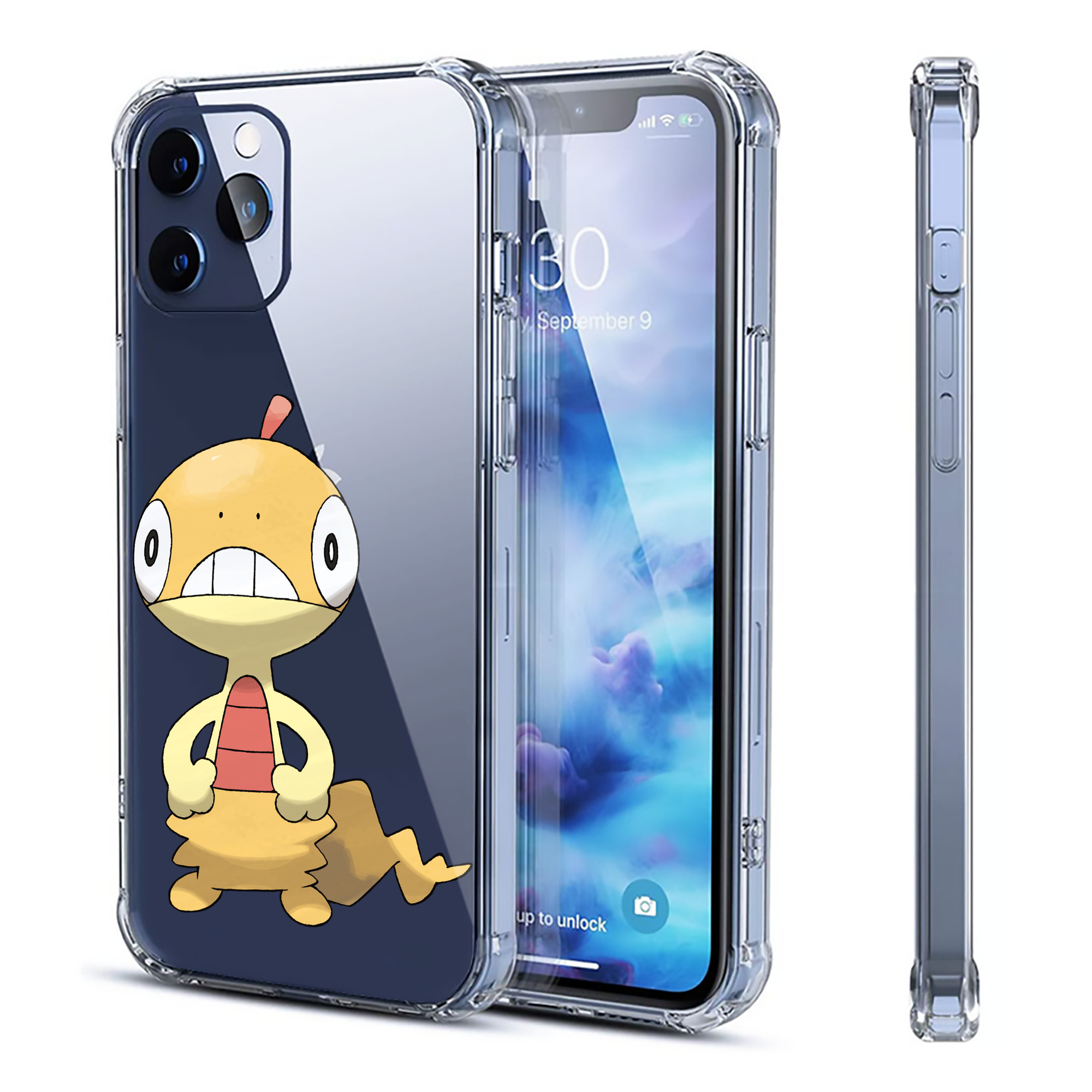 （画像用） ポケットモンスター Pokémon 【iPhone 12シリーズ対応】透明スマホケース（クリアソフトケース）